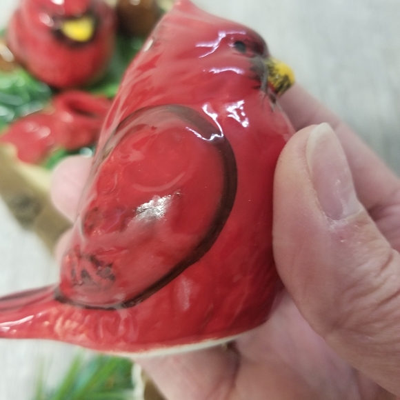 Cardinal salt and pepper shakers with stand - Picture 6 of 13